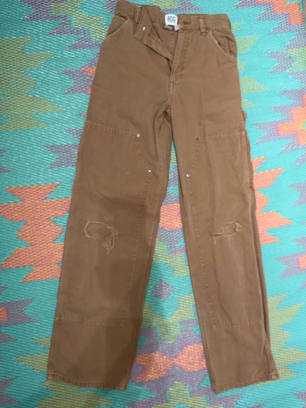 Urban Outfitters Brown Cargo Carpenter Pants